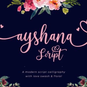 Ayshana Script Font