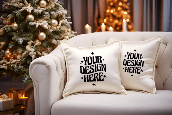 Christmas Pillow Mockup
