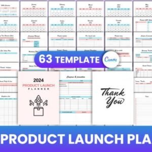 2024 Product Launch Planner Canva