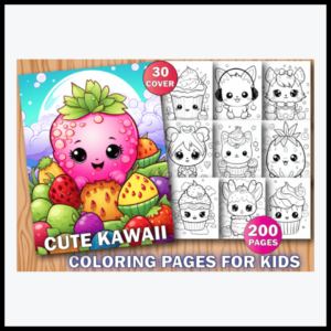 200 Cute Kawaii Coloring Pages for Kids