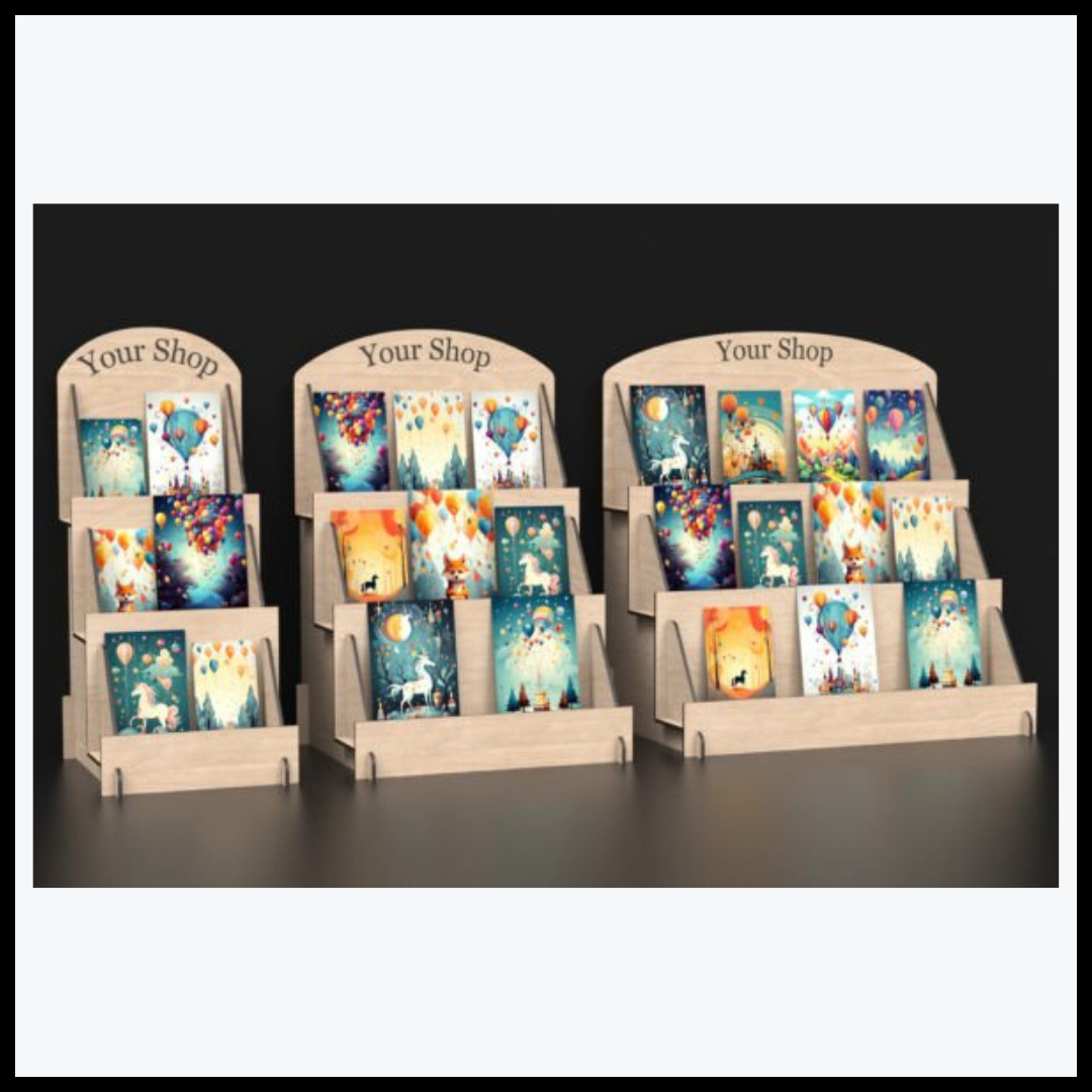 Laser Cut Gift Card Display Stand Svg