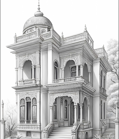 091 Architektur Indian Houses