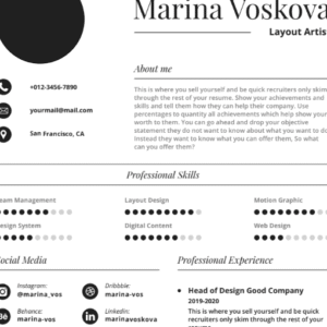 Professional CV Resume Template Vol.14
