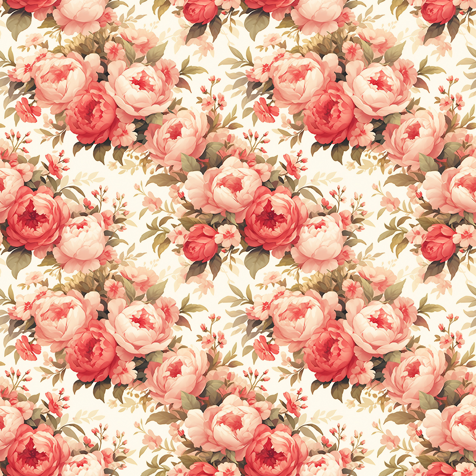 floral peach boho pastel 1