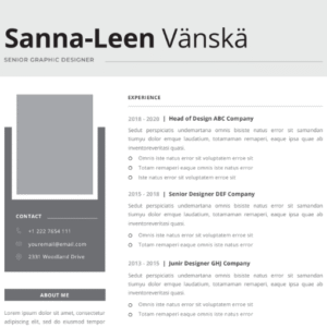 Professional CV Resume Vol.44