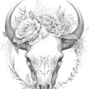 163 Floral Skulls