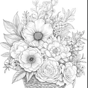 243 Baskets with flowers