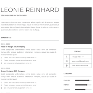 Professional CV Resume Vol.16