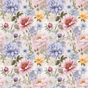 floral flower pink blue rose