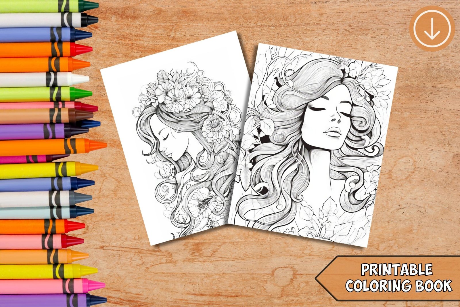 Femme Coloring Pages
