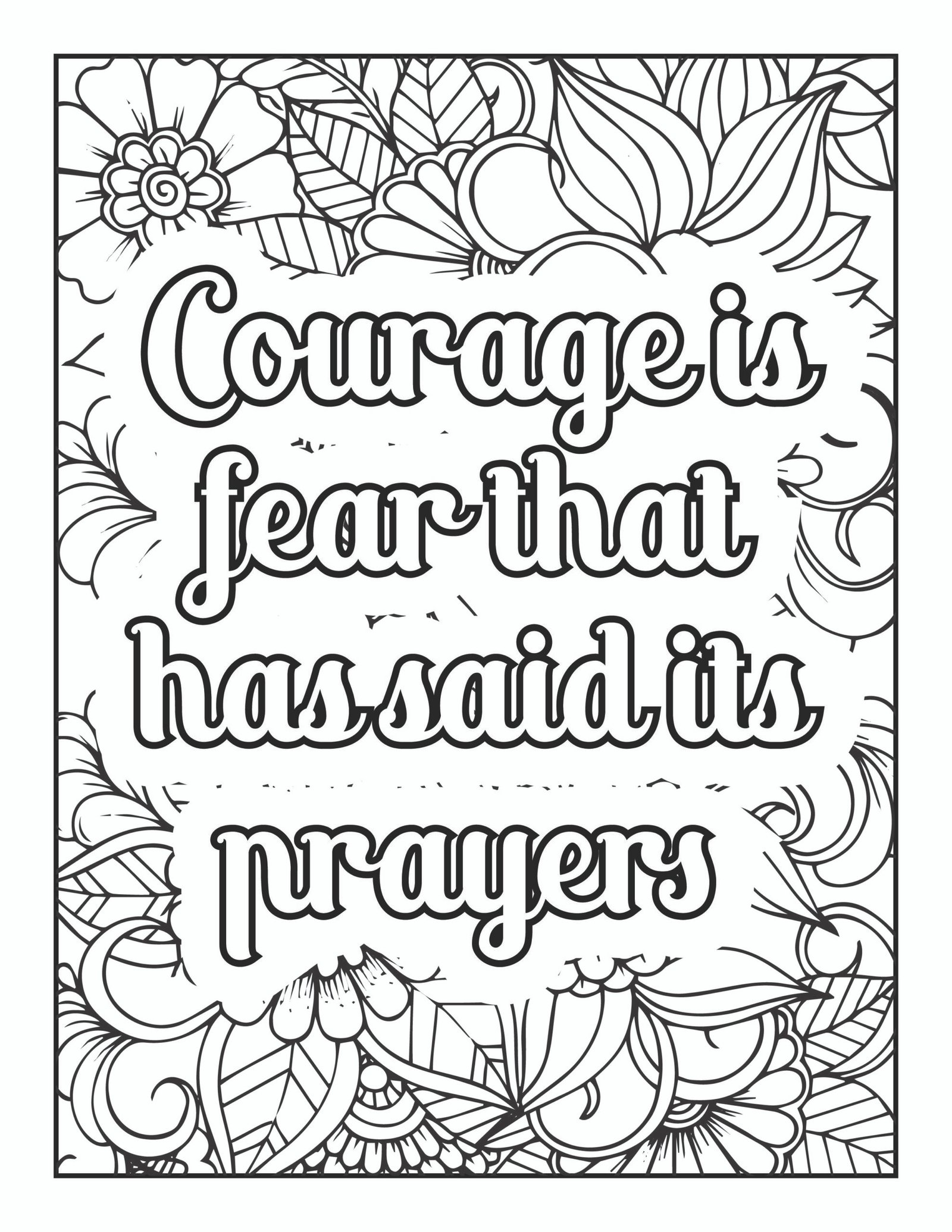 Motivational Quotes Coloring Pages