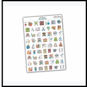 SCHOOL ICONS-STICKER