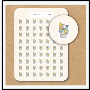 CLEANING ICON-STICKER