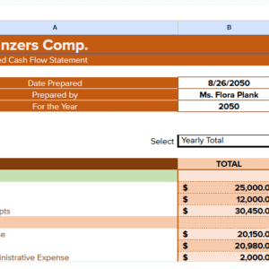 Expected Cash Flows Spreadsheet.xlsx