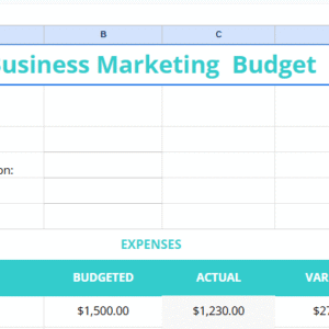 Business Marketing Budget Template.xlsx