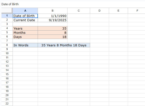 Age Calculator Template.xlsx