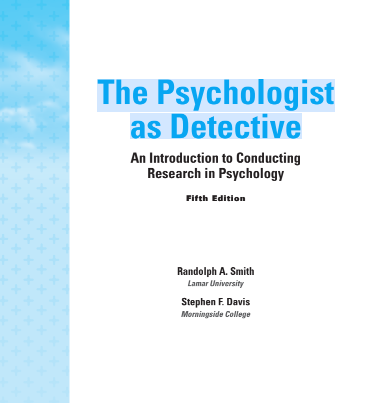 The Psychologist as Detective