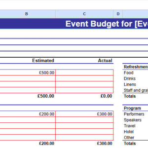 Event budget1.xls