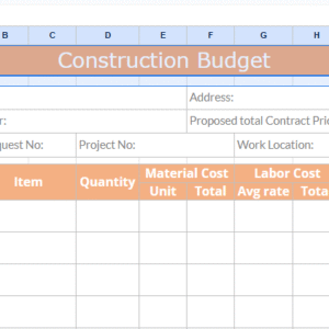 Construction budget letter.xlsx