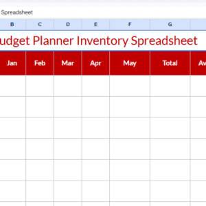 Budget Planner Inventory Spread Sheet.xlsx