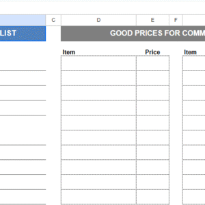 grocery list with prices.xlsx