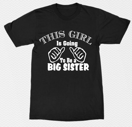 this girl is going to be a big sister