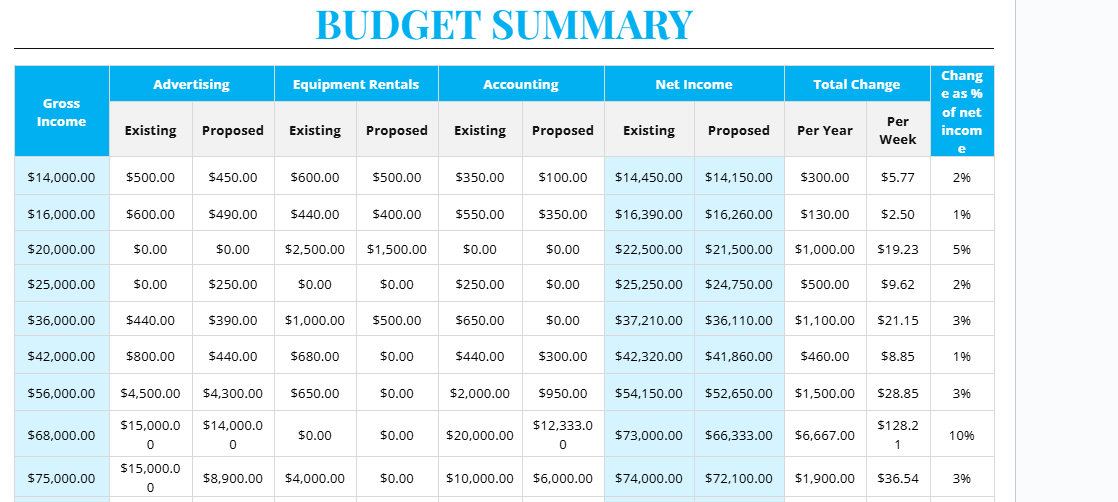 Budget Summary Template US.docx