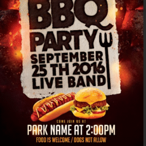 BBQ Party Flyer Template