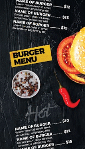 Burger Menu Vertical