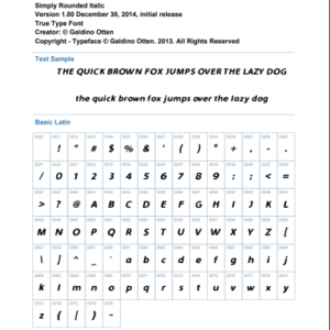 Simply Rounded Italic