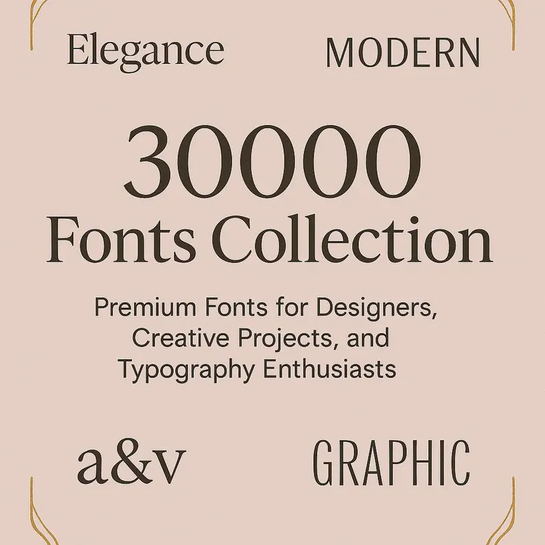 30000 Font Download area