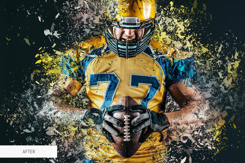 dispersion art photoshop action