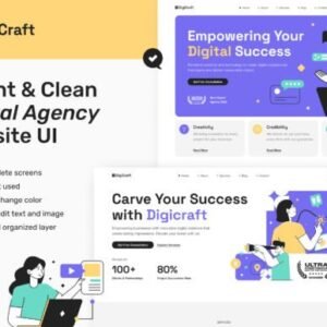Digital Agency Website UI Figma Template