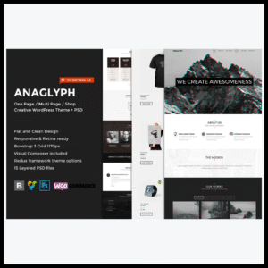 elements anaglyph one page multipage wordpress
