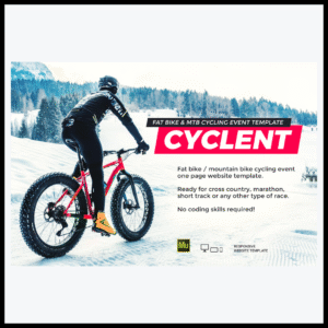 elements cyclent winter cycling race event template