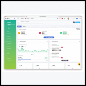 elements dashboard a fullscreen sidebar grid theme
