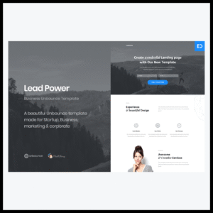 elements leadpower unbounce landing page template