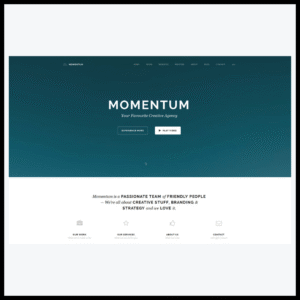 elements momentum simple creative onepage joomla